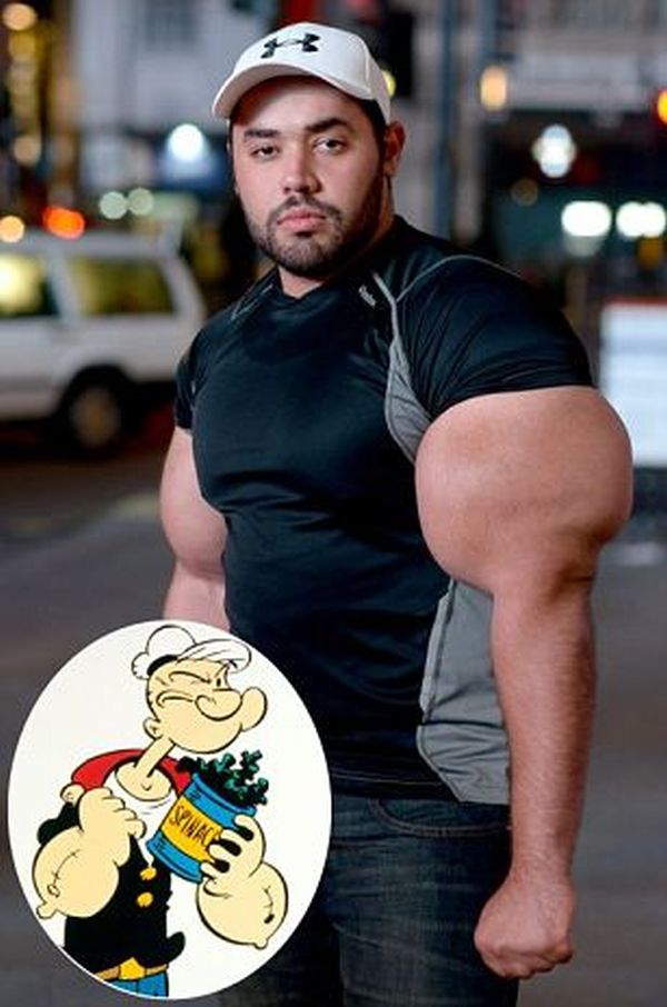 Moustafa Ismail come Popeye