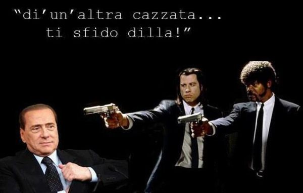 Berlusconi minacciato da Pulp Fiction