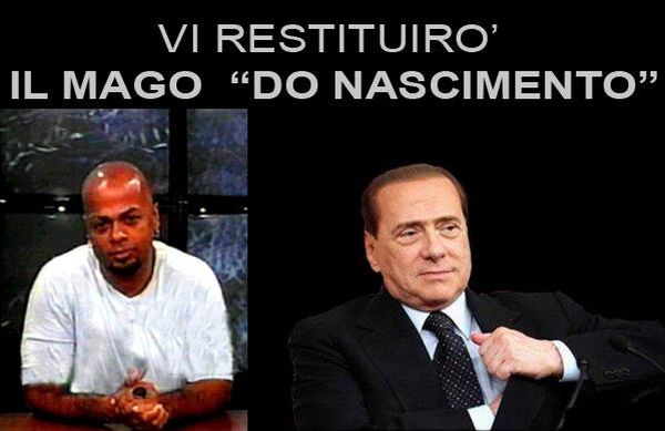 Berlusconi restituisce do nascimento