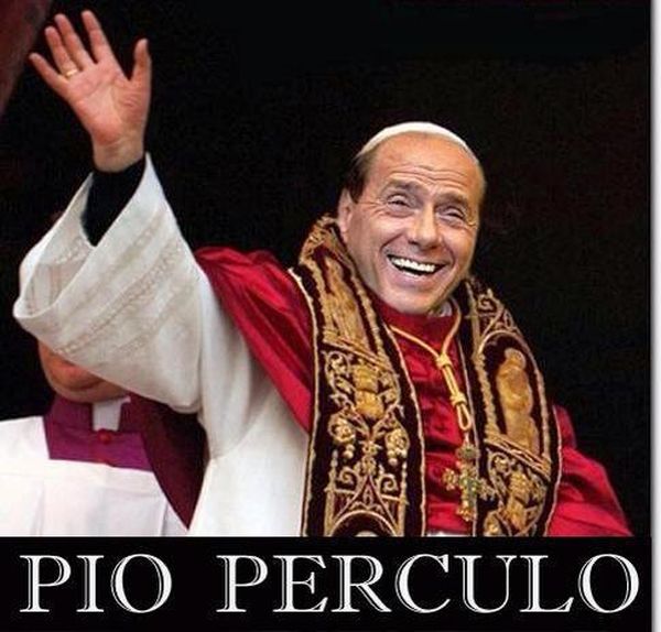 Berlusconi-Papa Pio Perculo