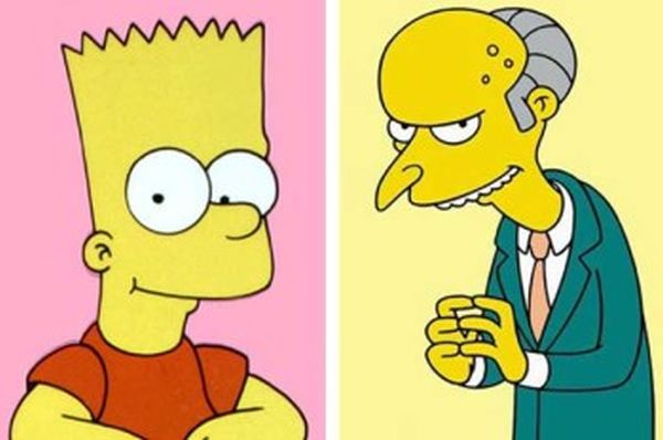 Bart Simpson e Mr. Burns