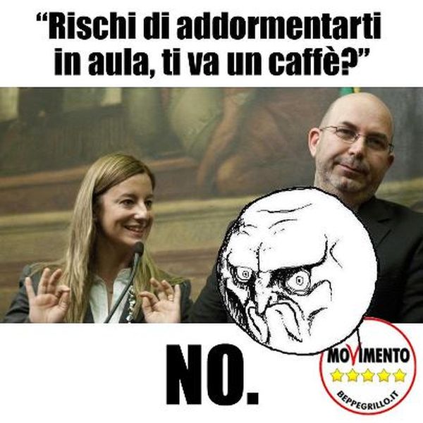 Crimi e Lombardi rifiutano caffe