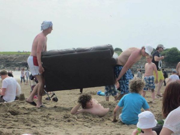 Divano in spiaggia