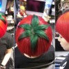 taglio di capelli a pomodoro