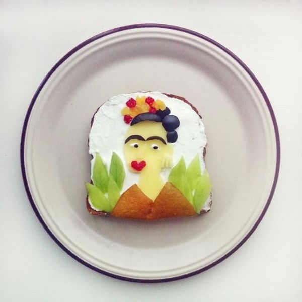 Toast Frida Kahlo autoritratto