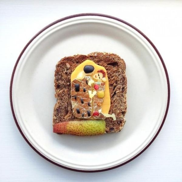 Toast Gustav Klimt Il bacio