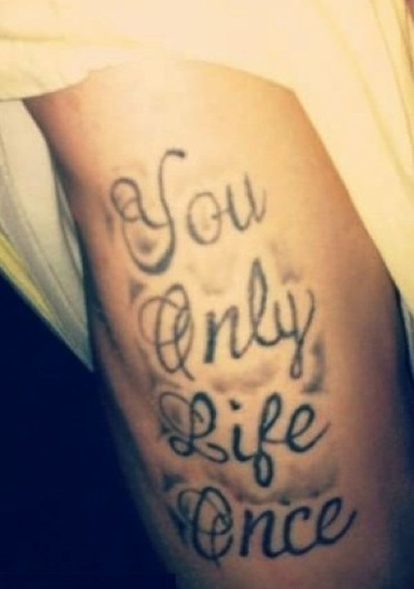 you only life once