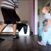 baby hip-hop con papà