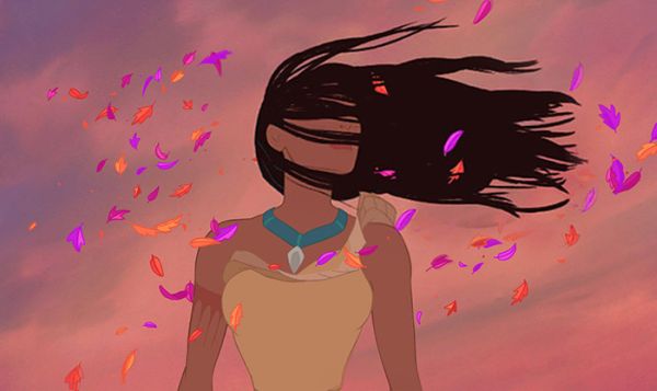 acconciature principesse: Pocahontas spettinata