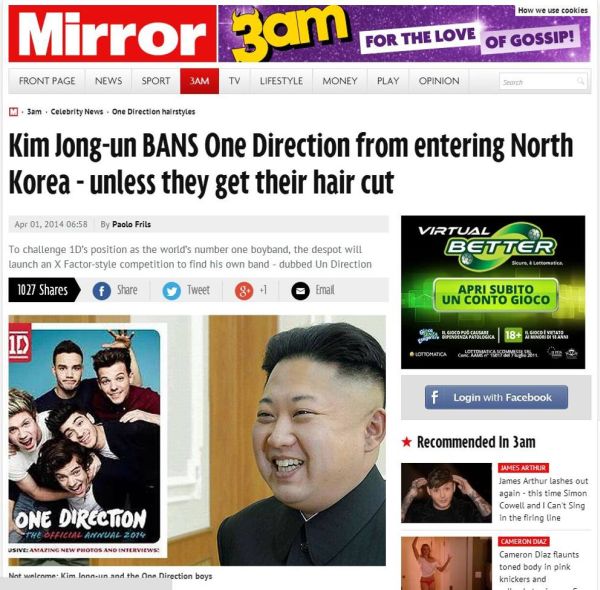 Kim Jon-un e gli One Direction