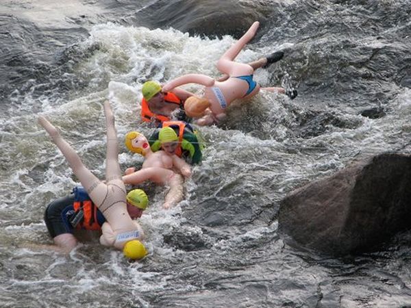 rafting su donne gonfiabili