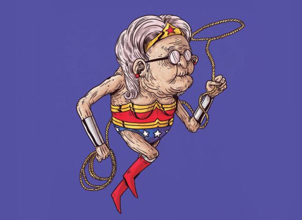 Wonder Woman anziana